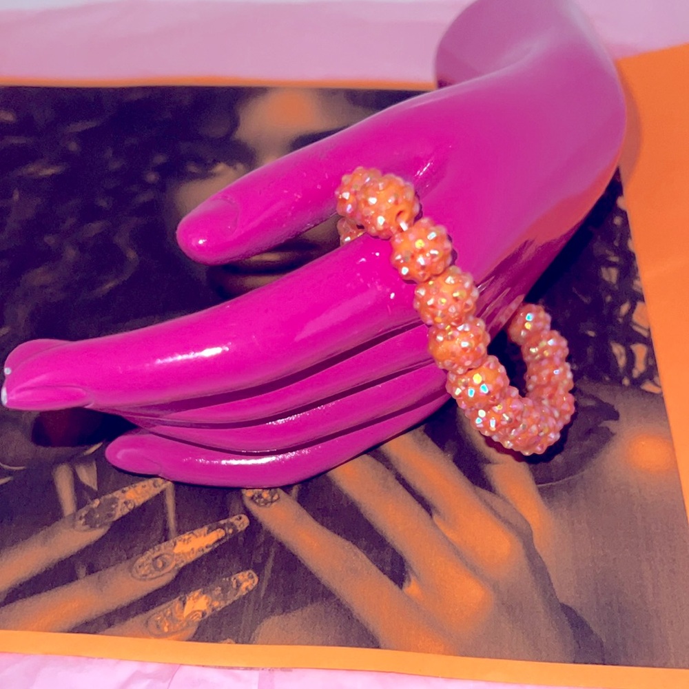 Look Beautiful Elegant orange Bracelet with a free gift